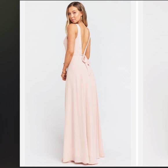 Show Me Your Mumu Jenn Maxi Dress in Dusty Blush Crisp - Picture 2 of 4